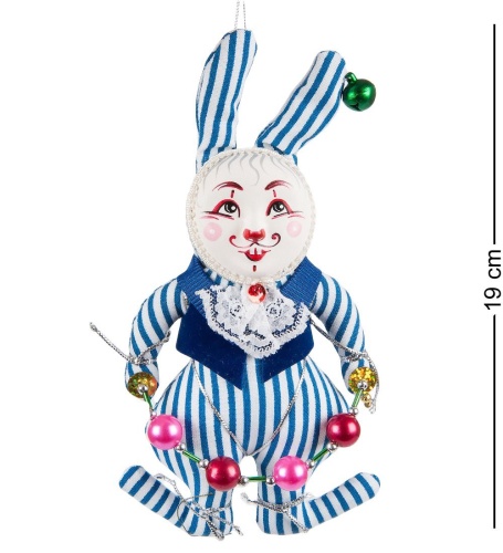RK-462/2 Кукла подвесная «Кролик с бусами»