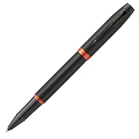 Parker IM Professionals - Flame Orange BT, черная ручка-роллер, F, подарочная упаковка
