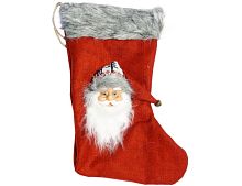Носок для подарков "Санта с бубенчиком" красный, Peha Magic