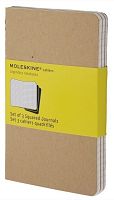 Набор 3 блокнота Moleskine Cahier Journal Large, в клетку