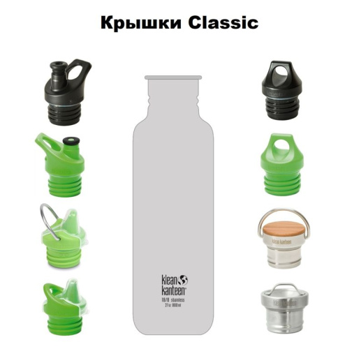 Термобутылка Klean Kanteen Insulated Classic Loop 20oz (592 мл) фото 8