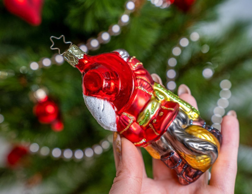 Ёлочная игрушка КОТ В САПОГАХ, стекло, 12 см, Inge Glas фото 5