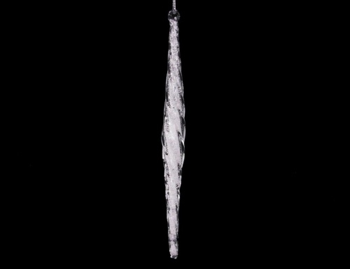 Сосулька "Ледяные блики", стекло, прозрачная, 16 см, Peha Magic фото 2