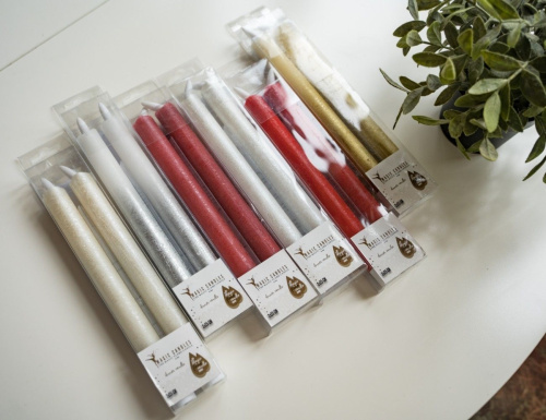 Набор рустикальных восковых свечей MAGIC FLAME, тёплые белые мерцающие LED-огни, 25.5 см фото 3