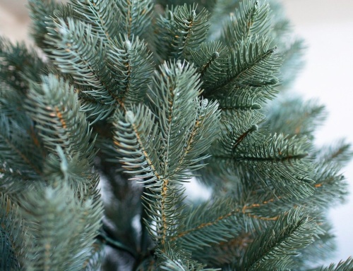 Искусственная голубая елка Бордо Люкс, ЛИТАЯ 100%, GREEN TREES фото 3