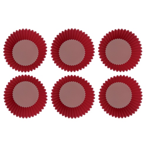 Набор из 6 силиконовых форм для приготовления кексов cupcake фото 7