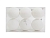 Набор однотонных пластиковых шаров, глиттер, белые, 80 мм, упаковка 6 шт., Winter Decoration