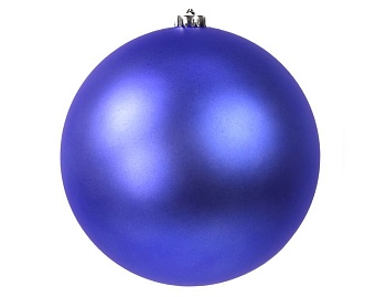 Пластиковый шар матовый, цвет: королевский синий, 200 мм, Kaemingk