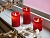 Свеча восковая декоративная УЮТНЫЙ СВЕТ с 'живым' пламенем, красная, 7.5х15 см, LED, батарейки, таймер, Koopman International