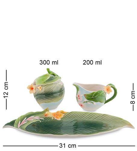 FM-04/ 4 Набор сахарница и молочник "Тропики" (Pavone) фото 2