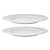 Набор из двух тарелок белого цвета с фактурным рисунком из коллекции essential, 27см