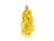 Украшение - подвеска СЛЕД АНГЕЛА, перо, жёлтый, 22 см, Edelman
