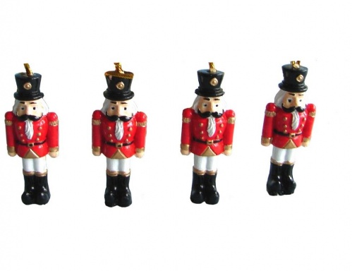 Набор ёлочных игрушек "Новогодние солдатики", полистоун, 5.5 см (4 шт.), Breitner фото 2