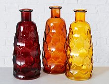Стеклянные вазы-бутыли ДЖУДИТТО, 31 см, набор - 3 шт., Boltze