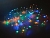Гирлянда СВЕТЛЯЧКИ, 120 разноцветных mini LED-ламп, 12+3 м, серебряный провод, уличная, Koopman International
