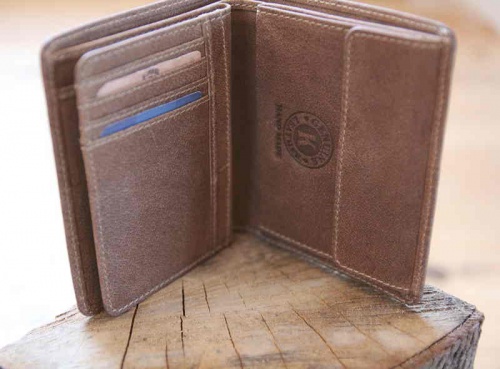 Бумажник Klondike Finn, коричневый, 10x11,5 см фото 13