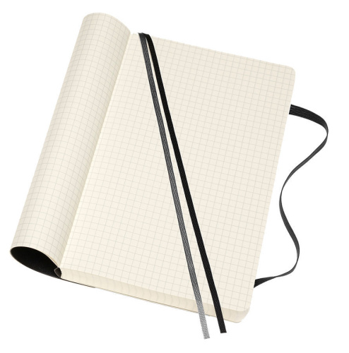 Блокнот Moleskine Classic Soft Expended Large, 400 стр., черный, в клетку фото 4