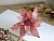 Пуансеттия СТЭЛЛА на клипсе, розовый бархат, 35 см, Due Esse Christmas