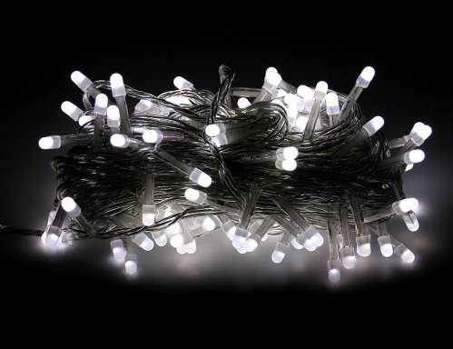 Электрогирлянда "Нить двухцветная", 120 разноцветных/холодных белых LED-огней, 12+1.5 м, контроллер, прозрачный провод PVC, SNOWHOUSE фото 5
