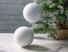 Набор искусственных снежков для декорирования УАЙТИ, 12 см, 2 шт., Koopman International