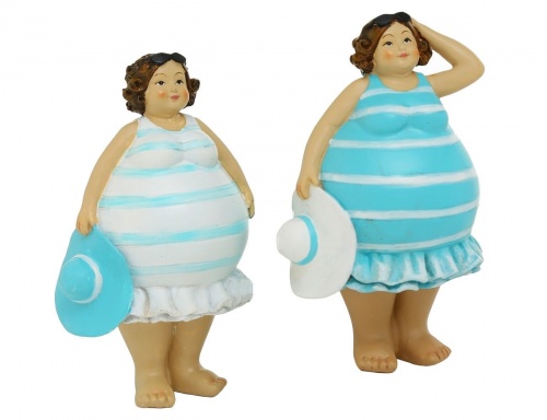 Набор фигурок "Пляжные близняшки", полистоун, 14 см, 2 шт., Boltze