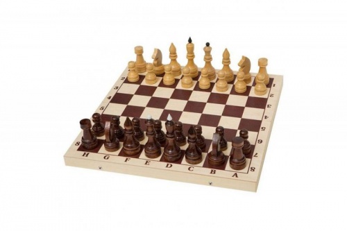 Шахматы турнирные утяжеленные в комплекте с доской (Орлов)