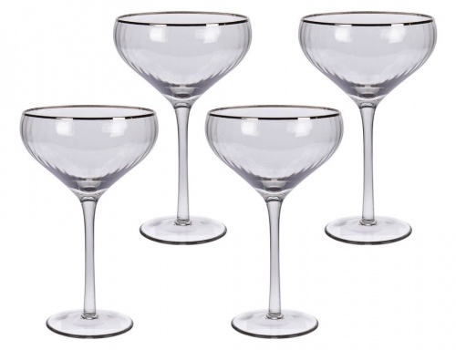 Набор бокалов для мартини "Элеганца", стекло, прозрачный, 260 мл (4 шт.), Koopman International
