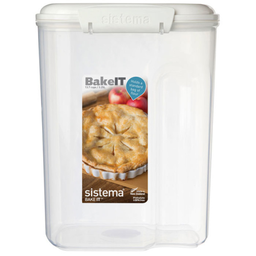 Контейнер SISTEMA BAKE-IT с мерным стаканом, 3,25 литра, из пластика фото 2
