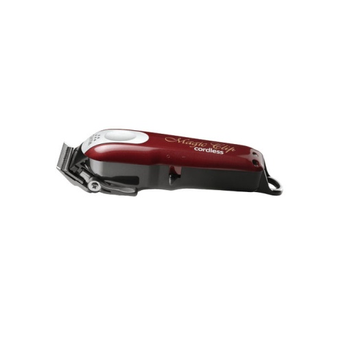 Машинка для стрижки Wahl Magic Clip Cordless 5V, аккум/сетевая, 8 насадок, бордовая фото 2