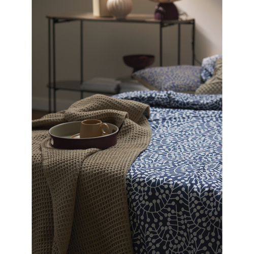 Комплект постельного белья темно-синего цвета с принтом Спелая смородина из коллекции scandinavian touch, 200х220 см фото 10