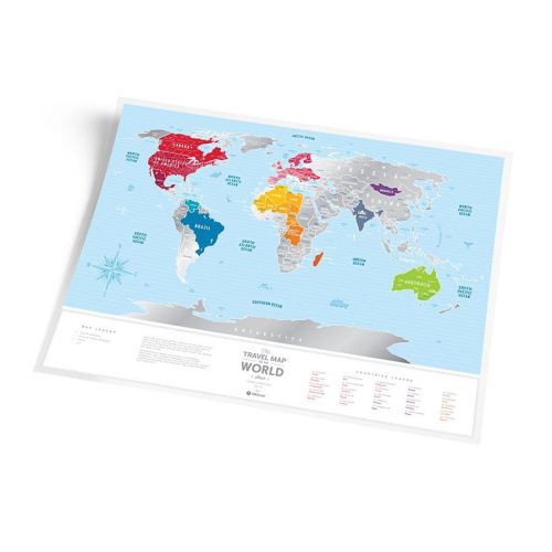 Карта travel map silver world фото 4