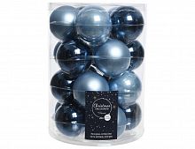 Набор стеклянных шаров Коллекция "Бархатные сумерки", глянцевый, эмаль, матовый, 20 шт., 60 мм, Kaemingk