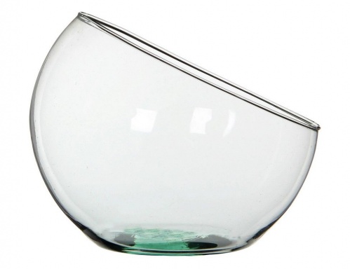 Стеклянная чаша "Обаяние ассиметрии", прозрачная, 21х24 см, Edelman