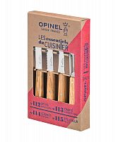 Набор ножей Opinel Set "Les Essentiels" Olive деревянная рукоять, нержавеющая сталь, коробка, 002163