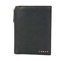 Бумажник для документов с ручкой Cross Nueva Management, кожа наппа, черный, 14х11х1 см