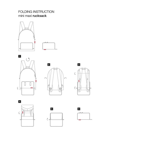 Рюкзак складной Mini maxi glencheck red фото 4