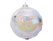 Стеклянный ёлочный шар РАННЯЯ ВЕСНА, радужный, 10 см, Kaemingk (Decoris)