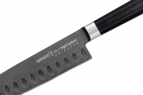 Нож Samura сантоку Mo-V Stonewash, 13,8 см, G-10 фото 4
