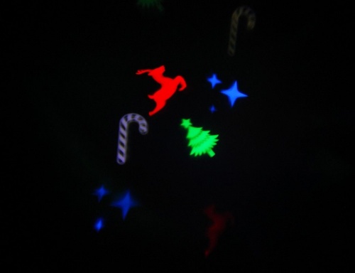 Светодинамическая лампа "Новогодняя фантазия", 4 RGB LED-огня, проекция 36 м2, 7.5x14.5 см, цоколь Е27, для дома, Kaemingk фото 2