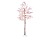 Светящееся дерево СНЕЖНЫЕ ПЁРЫШКИ нежно-розовые, 270 тёплых белых микро LED-огней, 2.1 м, уличное, Kaemingk (Lumineo)
