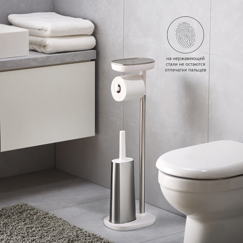 Набор держатель для туалетной бумаги с подносом EasyStore + ёршик для унитаза Flex™ фото 13