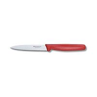 Нож Victorinox Standart для очистки овощей, летвие 10 см, серрейторная заточка, красный