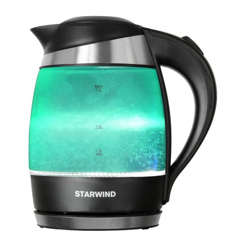 Чайник электрический Starwind (1,8 литра) 2200 Вт, LED подсветка фото 4