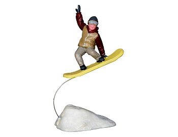Фигурка 'Прыжок сноубордиста', 10 см, LEMAX