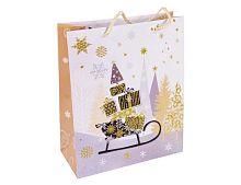 Подарочный пакет ЭЛЕГАНТНОЕ РОЖДЕСТВО (с подарками в санях),  Due Esse Christmas