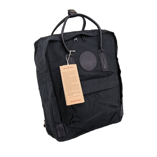 Рюкзак Fjallraven Kanken No. 2 Black Edition, черный, 27х13х38 см, 16 л фото 6