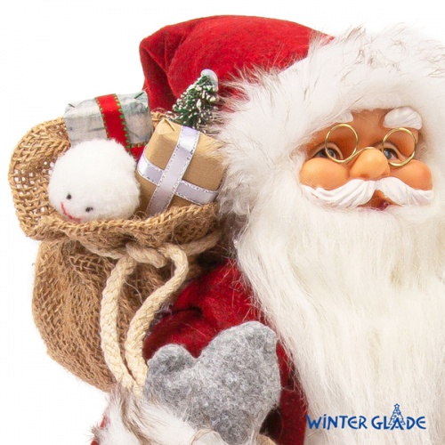 Фигурка Дед Мороз 46 см (красный/серый) фото 5