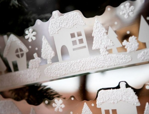 Набор наклеек "Снежная деревушка", фетр с глиттером, 24х44.5 см, Peha Magic фото 2