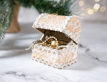 Ёлочная игрушка СУНДУК С АНГИЛЬИ, бумага, пластик, 9 см, Winter Deco