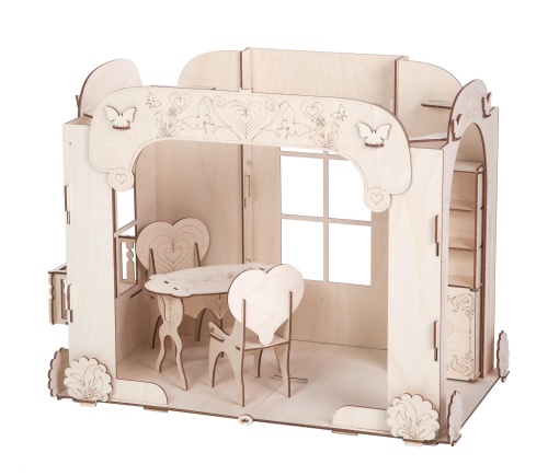 Кукольный домик ХэппиДом &quot;Дом для кукол до 30 см&quot; с мебелью фото 3